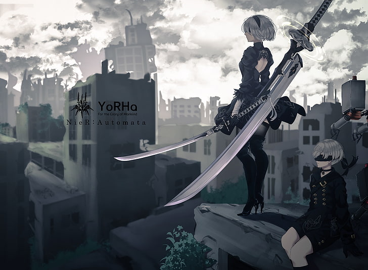 the World of nier, nier. 2B. 9S, A2, Nier Automata, Nier Replicaine